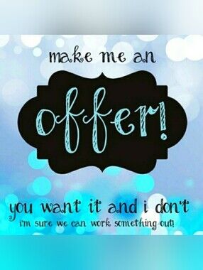 Make Me An Offer Decorative Graphic Print - Black & Aqua